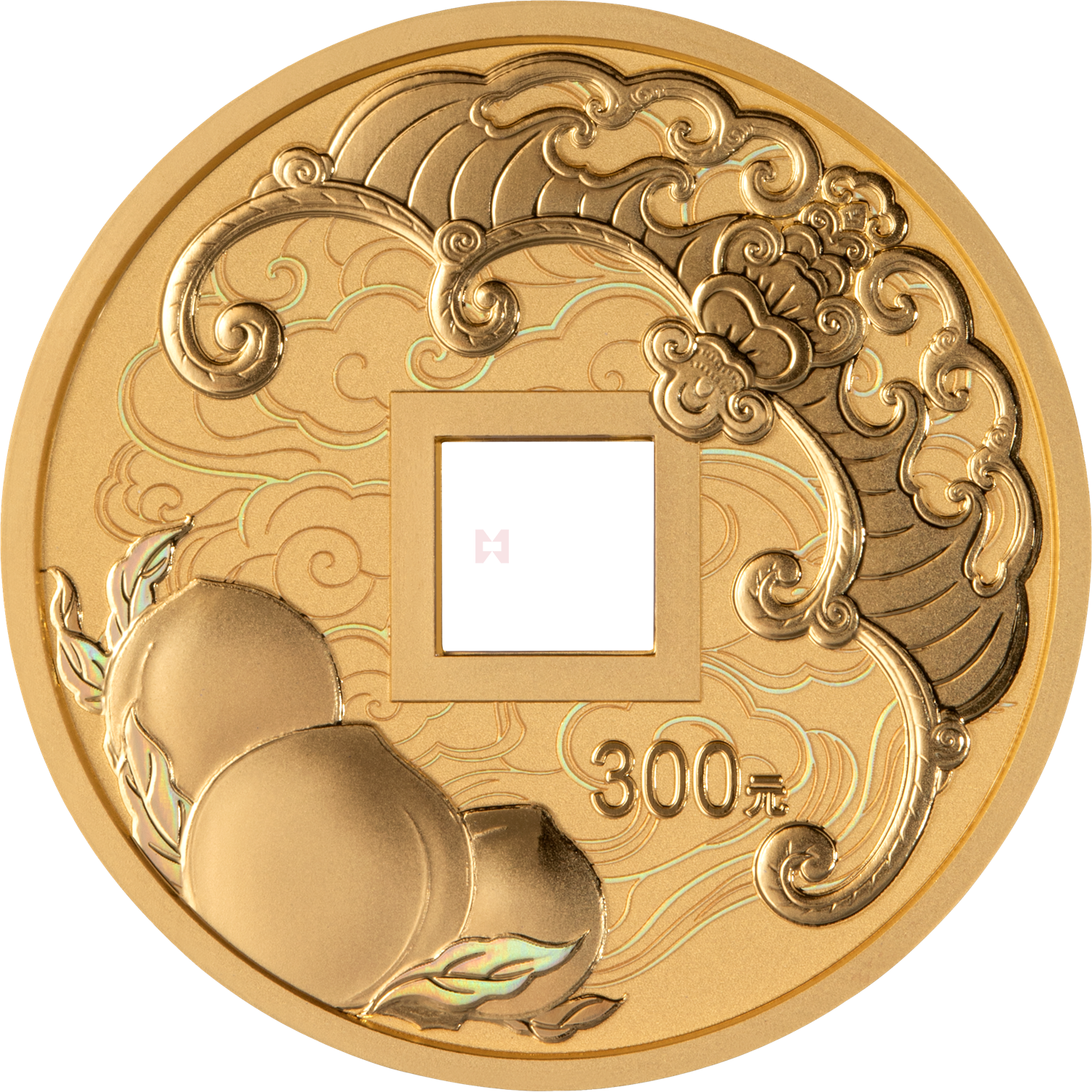 2026吉祥文化20克方孔圆形金质纪念币